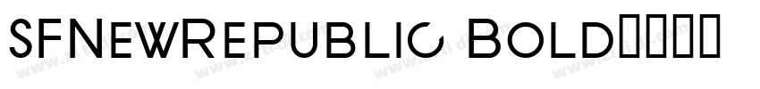 SFNewRepublic Bold字体转换